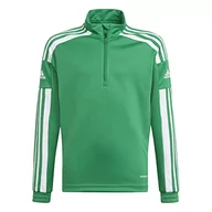 Bluzy damskie - adidas Unisex Baby Sq21 Tr Top Y bluza Zielona herbata/biała 6 Years - miniaturka - grafika 1