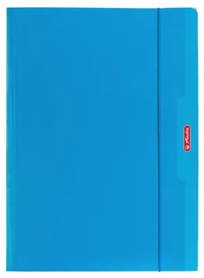 Herlitz Teczka A4 z gumką niebieski Color Blocking - Szkolne artykuły papiernicze - miniaturka - grafika 1
