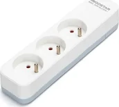 Listwy zasilające - Aigostar Francuski przedłużacz 3-gniazdowy z wyłącznikiem biały Francuski przedłużacz 3-gniazdowy z wyłącznikiem biały - miniaturka - grafika 1