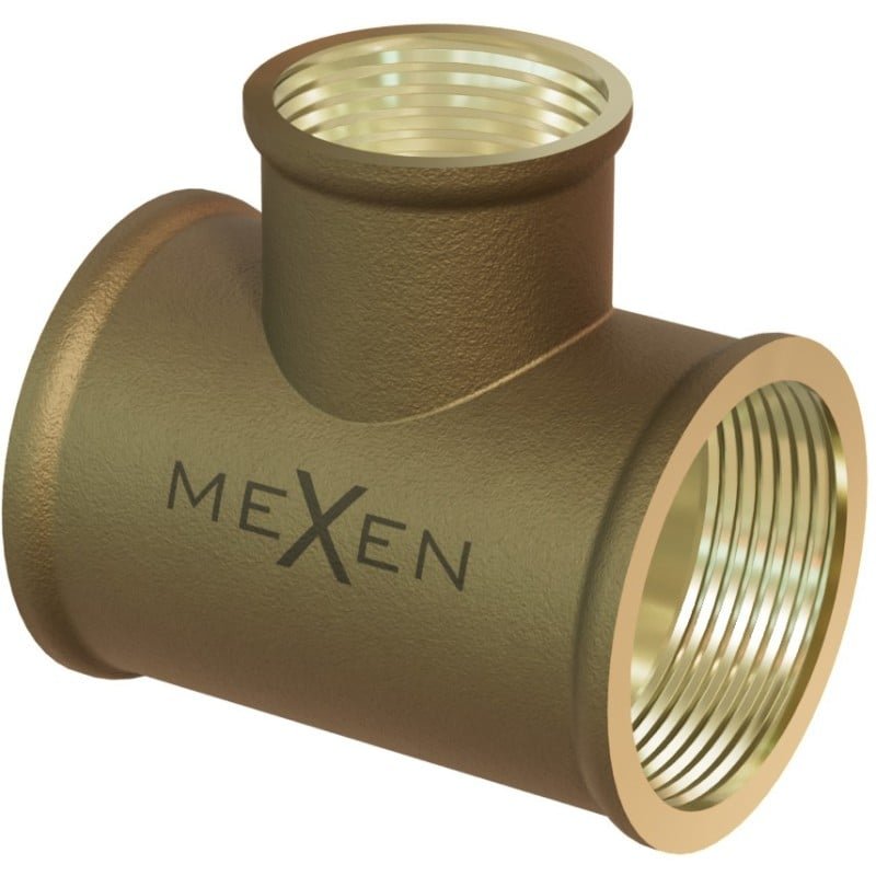 Mexen BRASS trójnik mosiężny 1 GW x 1/2 GW x 1 GW - W97412-101210