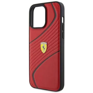 Etui Ferrari Twist Metal Logo na iPhone 15 Pro Max - czerwone - Etui i futerały do telefonów - miniaturka - grafika 3