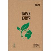 Kalendarze - Herlitz Kalendarz Ksiaz A5 oprawa twarda Her Eco Planeta - miniaturka - grafika 1