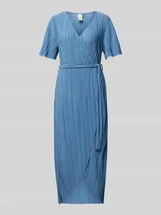 Sukienka koktajlowa w kopertowym stylu model ‘OLINDA’ - Sukienki - miniaturka - grafika 1