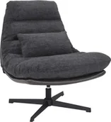 Fotele - Signal Fotel tapicerowany FELICIA RAVEN ciemny szary/czarny - miniaturka - grafika 1