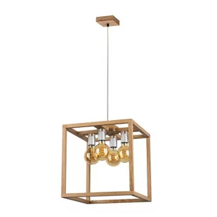 Spotlight Kago lampa wisząca 4-punktowa dąb olejowany/chrom 61580474 61580474 - Lampy sufitowe - miniaturka - grafika 1