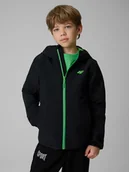 Kurtki i płaszcze dla chłopców - 4F Kurtka softshell wiatroodporna membrana 5000 chłopięca - czarna 164 (13-14 lat) - miniaturka - grafika 1