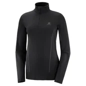 Pozostała odzież narciarska - Salomon, Bluza, Comet Seamless Half Zip W LC1354000, czarny, rozmiar L - miniaturka - grafika 1
