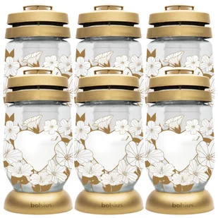 Znicz Bolsius 3S 18 Złote serce wkład 36h 1,5 dnia 1 sztuka - Lampiony i znicze - miniaturka - grafika 1