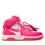 Sneakersy damskie - Sneakersy Off-White OWIA275S23LEA0013201 Różowy - miniaturka - grafika 1