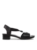 Sandały damskie - Rieker Sandały 62662-01 Czarny - miniaturka - grafika 1