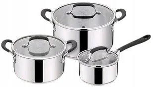 Zestaw garnków 3-wielkości 6-elemntów JAMIE OLIVER by TEFAL E318S6 - Zestawy garnków i patelni - miniaturka - grafika 1