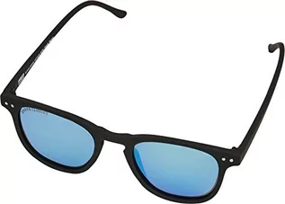 Akcesoria i dodatki do ubrań dla dzieci - Urban Classics Unisex Sunglasses Arthur with Chain okulary przeciwsłoneczne, czarny/niebieski, jeden rozmiar - grafika 1