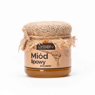 Miód lipowy 0,25 kg pasieka Łysoń - Miód - miniaturka - grafika 1