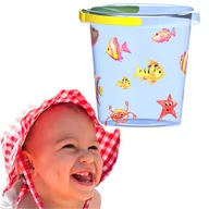 Zabawki do piasku - Wiaderko do piasku 14 cm transparentne ARTYK 008256/DS - miniaturka - grafika 1