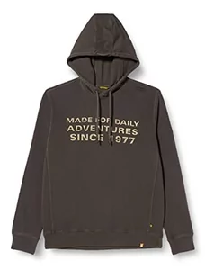 camel active Męska bluza z kapturem 409441/8W02, grafitowo-szara, L - Bluzy męskie - miniaturka - grafika 1