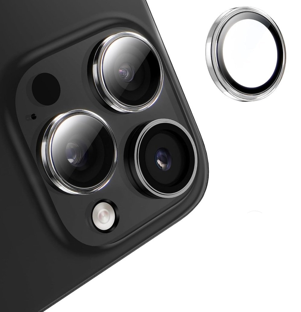 Szkło szybka ochronna na kamerę aparat obiektyw do Apple iPhone 14 Pro / 14 Pro Max / 15 Pro / 15 Pro Max / 16 Pro / 16 Pro Max (1 szt.) (Przezroczy..