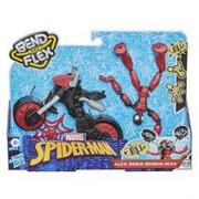 Figurki dla dzieci - Hasbro Spiderman Bend and Flex, Flex Rider Spider-Man i motocykl 2w1 F0236 - miniaturka - grafika 1