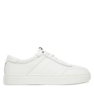 Sneakersy męskie - Sneakersy Calvin Klein Clean Cup Low Lace Tape HM0HM01898 Biały - miniaturka - grafika 1