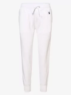 Spodnie sportowe damskie - Polo Ralph Lauren Polo Ralph Lauren - Damskie spodnie dresowe, biały - grafika 1