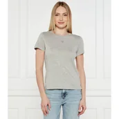 Koszulki i topy damskie - GUESS T-shirt | Longline Fit - miniaturka - grafika 1