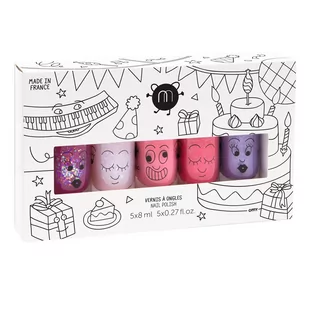 Nailmatic Nailmatic SET OF 5 NAIL POLISHES PARTY Lakier do paznokci - Lakiery do paznokci - miniaturka - grafika 1