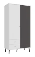 Szafy - Szafa EasyKlix Harllson Hlts721Lec-M806 Biały / Uni Wolfram Szary - miniaturka - grafika 1