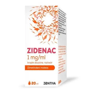 Zidenac krop.doust.,roztw. 1mg/ml 1but.po2 - Leki na alergię Zidenac krop.doust.,roztw. 1mg/ml 1but.po2 - Leki na alergię - miniaturka - grafika 1