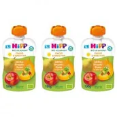 Desery dla dzieci - Hipp Mus owocowo-warzywny po 5. miesiącu jabłka-gruszki-dynia zestaw 3 x 100 g Bio - miniaturka - grafika 1