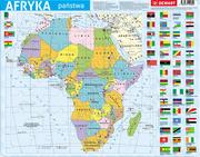 Puzzle - DEMART Puzzle ramkowe 72 Afryka mapa polityczna - miniaturka - grafika 1