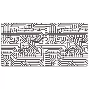 Mata ochronna z nadrukiem Układ scalony 120x60 cm, Dywanomat - Podkładki na biurko - miniaturka - grafika 1