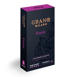 Kapsułki do ekspresów Nespresso* GRANO MILANO Forte 10 szt - Kawa w kapsułkach i saszetkach - miniaturka - grafika 1