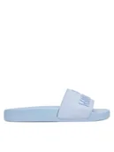 Klapki i japonki damskie - LOVE MOSCHINO Klapki JA28052G0MI15712 Niebieski - miniaturka - grafika 1