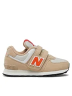 Buty dla dziewczynek - New Balance Sneakersy PV574HBO Beżowy - miniaturka - grafika 1