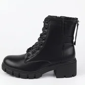 Botki damskie - Czarne botki damskie na obcasie Vinceza 37131 - miniaturka - grafika 1