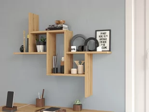 Lumarko Regał Wiszący Ścienny Półki Fiesta Dąb Artisan - Półki do salonu - miniaturka - grafika 3