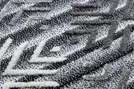 Dywany - Dywan MAROC P658 Płatki śniegu czarny / Frędzle berberyjski marokański shaggy szary 200x290 cm - miniaturka - grafika 1