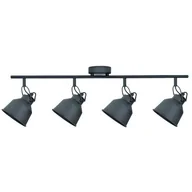 Lampy sufitowe - Polux Plafon LAMPA sufitowa NIKO 4 311849 industrialna OPRAWA regulowane reflektorki metalowe czarne 311849 - miniaturka - grafika 1