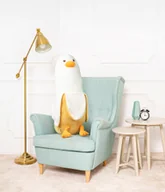 Maskotki i pluszaki - DUŻY PLUSZAK KURCZAKO-BANAN MASKOTKA PRZYTULANKA WIELKANOC MIŚ - 90CM - miniaturka - grafika 1