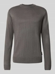 Sweter o kroju regular fit z prążkowanej dzianiny - Swetry męskie - miniaturka - grafika 1