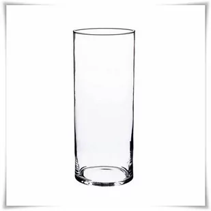 Wazon szklany cylinder H-25 cm D-10 cm zatapiany - Wazony i flakony - miniaturka - grafika 1