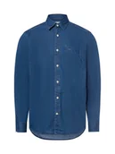 Koszule męskie - Camel Active Męska koszula casual Mężczyźni Regular Fit Bawełna niebieski wzorzysty, M - miniaturka - grafika 1