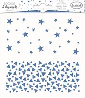 Scrapbooking - Aladine Szablon, trójkąty i gwiazdki - miniaturka - grafika 1