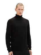 Swetry męskie - TOM TAILOR sweter męski, 2999 - Black, XXL - miniaturka - grafika 1