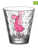 Zestawy naczyń dla dzieci - LEONARDO Szklanki (2 szt.) "Flamingo" w kolorze różowym - 215 ml - miniaturka - grafika 1