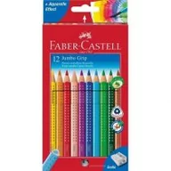 Przybory szkolne - Faber-Castell Kredki ołówkowe Jumbo Grip 12 kolorów - miniaturka - grafika 1