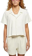 Koszule damskie - Urban Classics Damska koszula Ladies Towel Resort Shirt palewhite 3XL, palewhite, 3XL - miniaturka - grafika 1