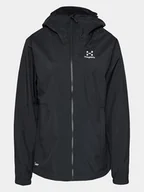 Kurtki damskie - Haglöfs Kurtka przeciwdeszczowa Korp Proof 606219 Czarny Active Fit - miniaturka - grafika 1