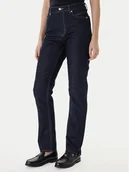 Spodnie damskie - BOSS Jeansy Ada 50552466 Granatowy Slim Fit - miniaturka - grafika 1