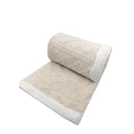 Koce - Kremowy koc z materiału sherpa 150x200 cm Island – My House - miniaturka - grafika 1