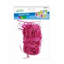 Craft with Fun Ozdoba dekoracyjna Rafia różowy 50g 12/96 - Pozostałe akcesoria dla plastyków - miniaturka - grafika 1